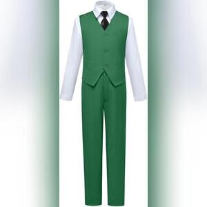 NEW Visaccy Boys Formal Slim Fit Tuxedo Suit, Youth 14, -(MISSING TIE)